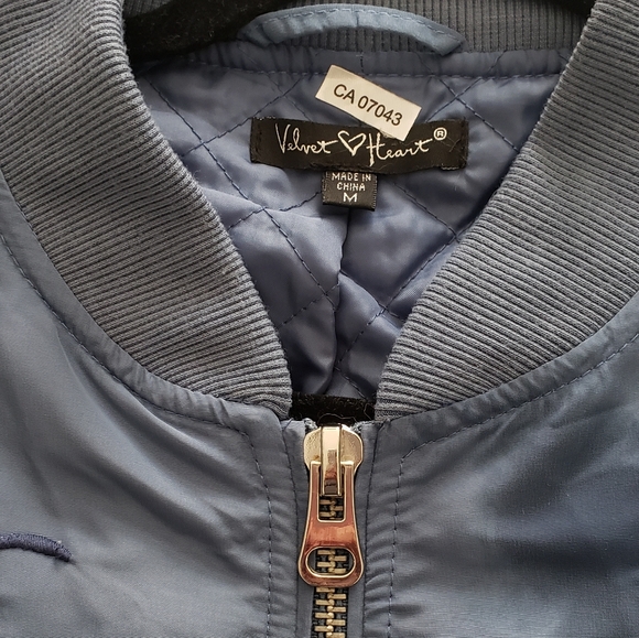 Velvet Heart Bomber Jacket Medium ladies - Picture 7 of 9